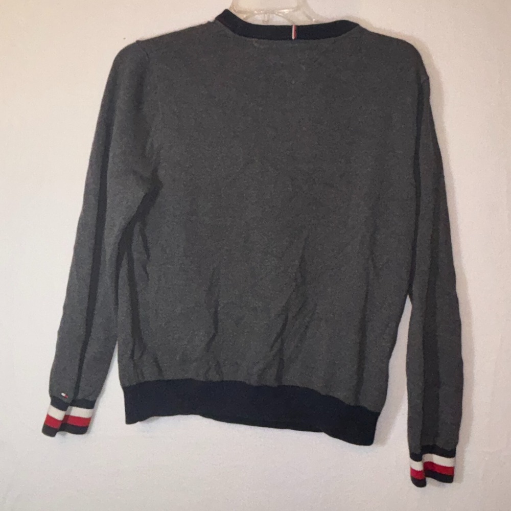 Women's Y2K Tommy Hilfiger Sweater Classic Logo Chenille sz Large - Picture 5 of 6